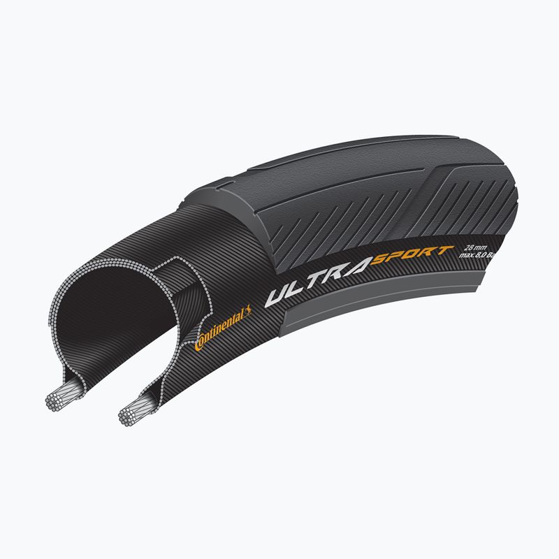 Pneumatika Continental Ultra Sport III 700x25C valivá čierna CO0150464 5