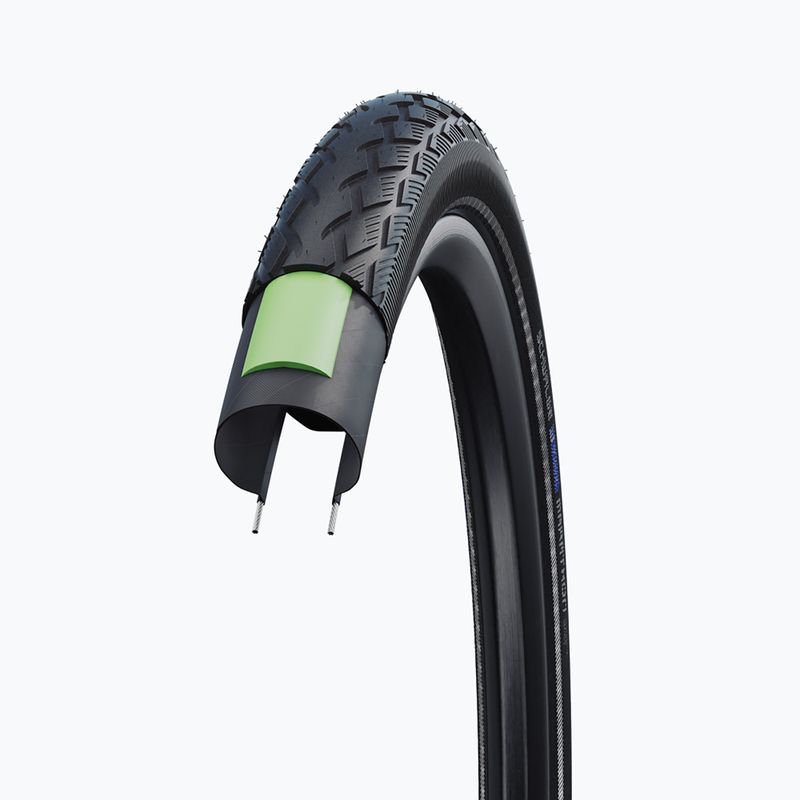 SCHWALBE Marathon Green Guard Addix wire black reflex plášť na bicykel 3