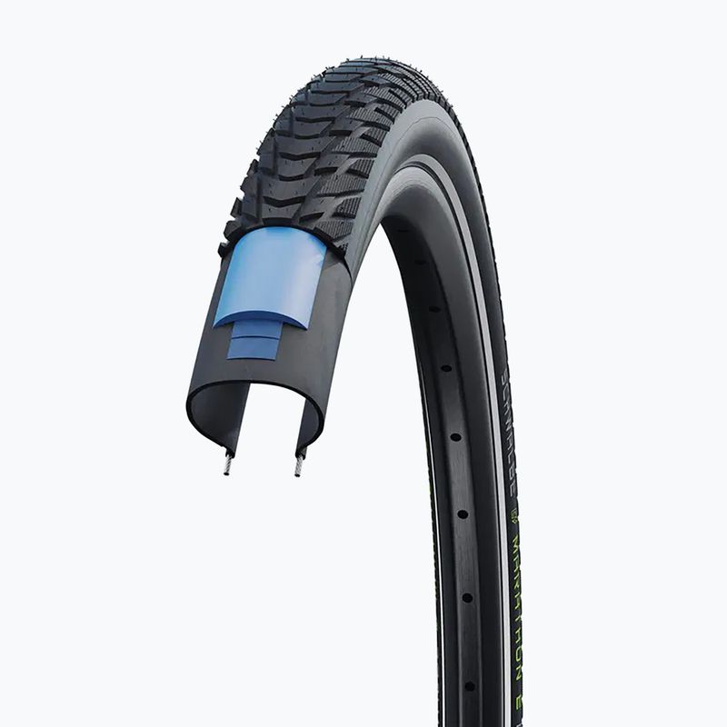 SCHWALBE Marathon E-Plus Smart Dualguard Addix E 28 x 1.50 čierna reflexná cyklistická pneumatika