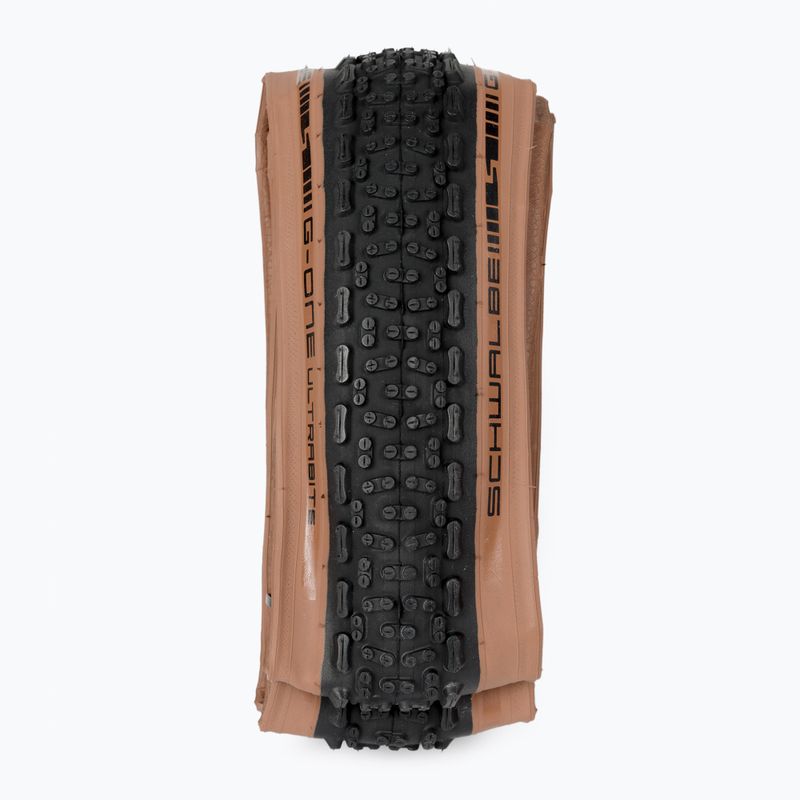 Cyklistický plášť SCHWALBE G-One Ultrabite Raceguard Addix sk. bronzová bočnica 2