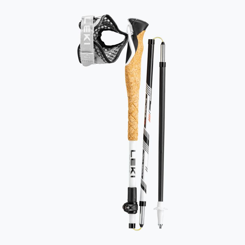 Trekingové palice LEKI Cross Trail FX Superlite bielo-čierne 6