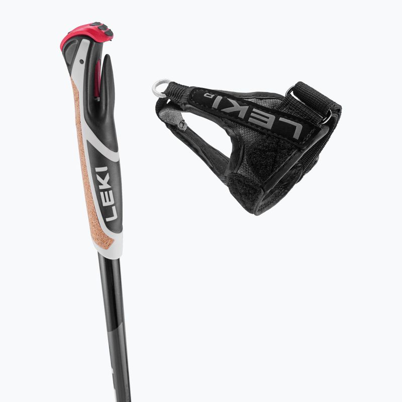 Palice na bežky LEKI XTA 5.5 black/white/neon yellow 4