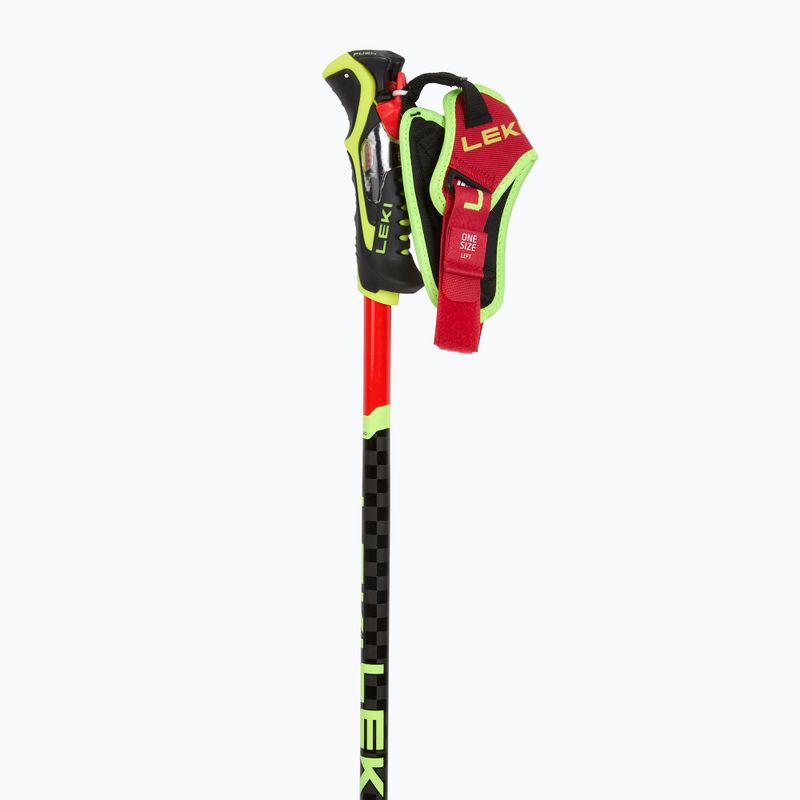 Lyžiarske palice LEKI WCR TBS SL 3D bright red/black/neon yellow 2