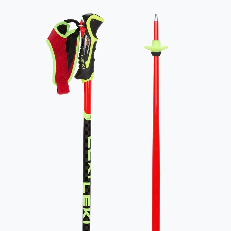 Lyžiarske palice LEKI WCR TBS SL 3D bright red/black/neon yellow 3