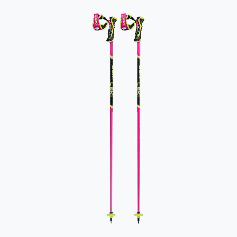 Lyžiarske palice LEKI Venom SL 3D neon pink/black/neon yellow