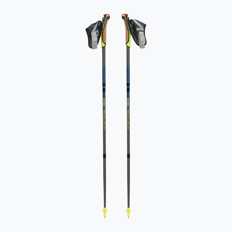 Palice na nordic walking LEKI Traveller FX.One Carbon tmavomodro-strieborné 6532582111 5