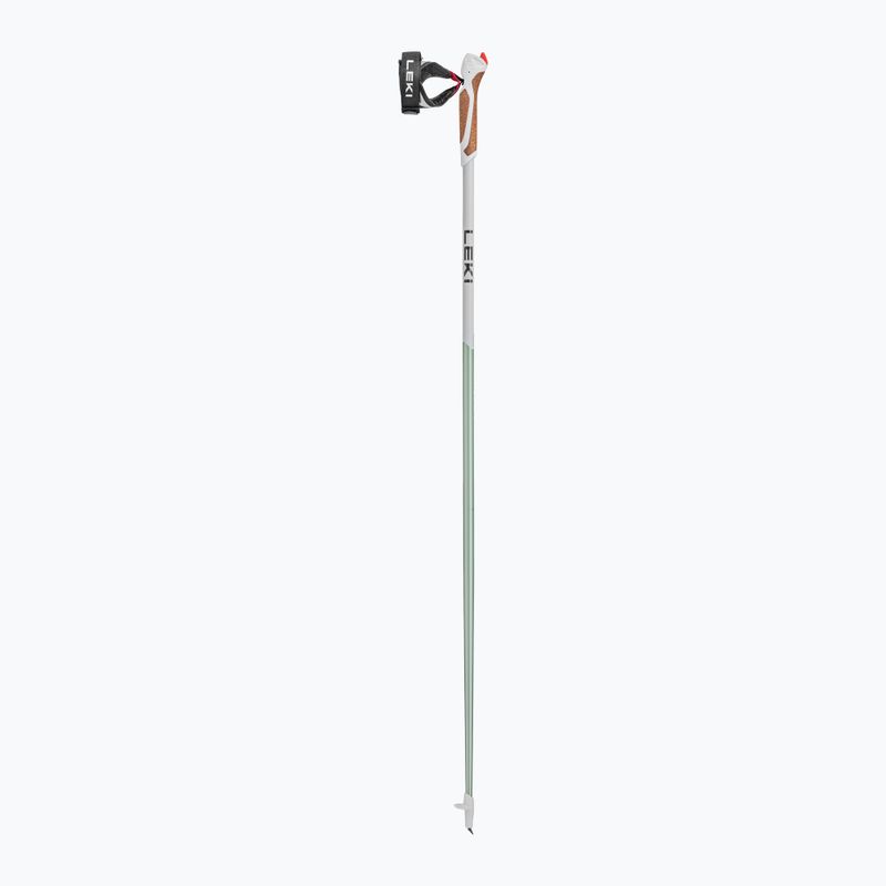 Palice na nordic walking LEKI Passion bielo-zelené 653252511