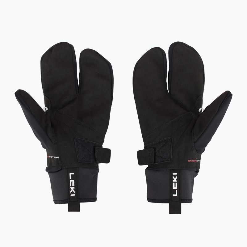 Lyžiarske rukavice LEKI CC Thermo Shark Lobster (2+2) black 3