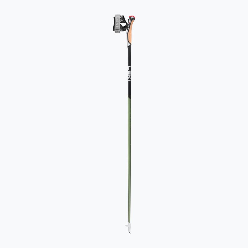 LEKI Flash Carbon Nordic walking palice čierno-zelené 65325602105