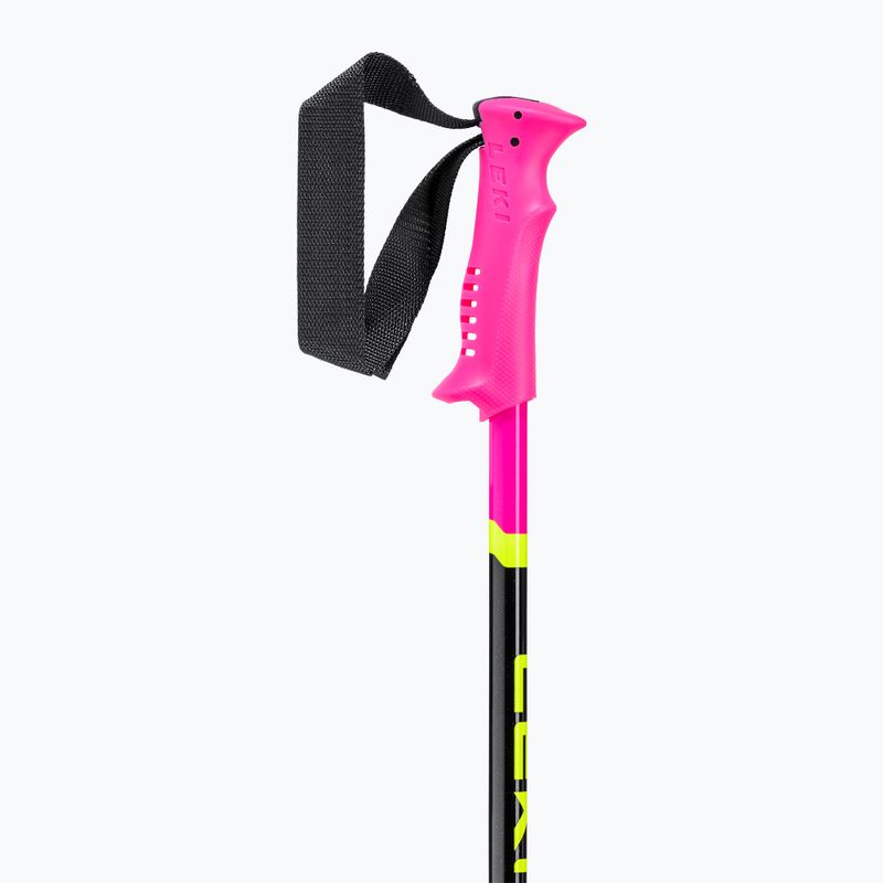 Lyžiarske paličky dziecięce LEKI Racing neon pink/ black/ neon yellow 3