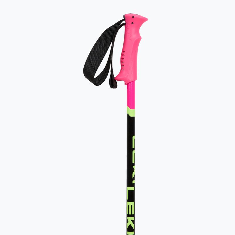 Lyžiarske paličky dziecięce LEKI Racing neon pink/ black/ neon yellow 2