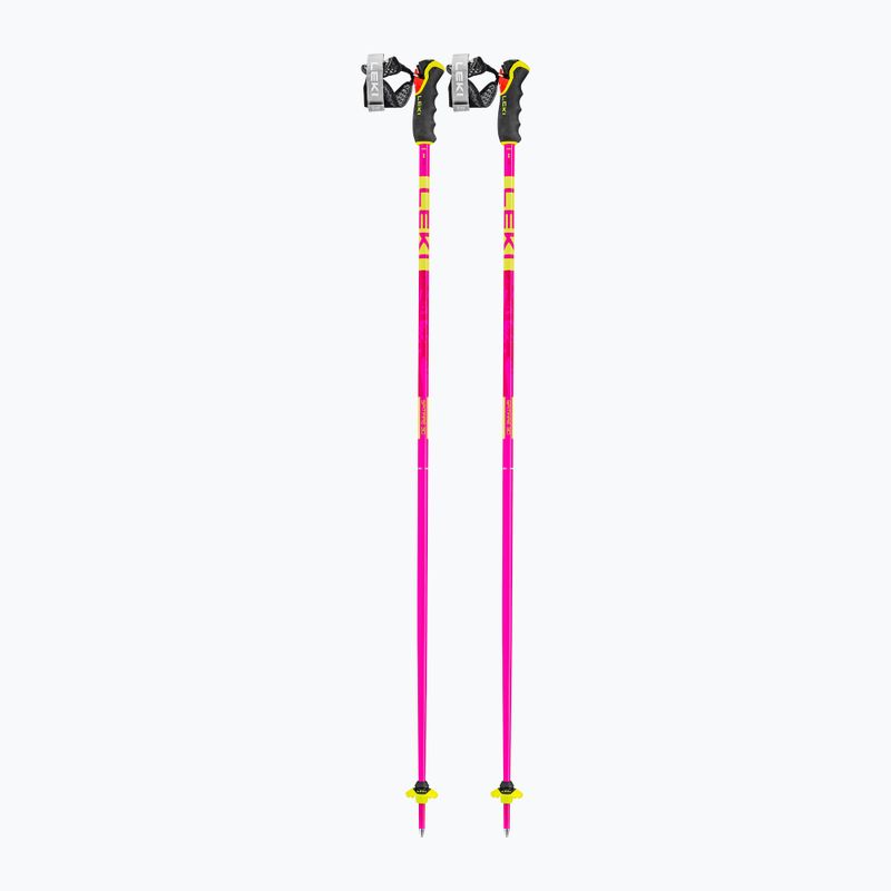 Lyžiarske palice LEKI Spitfire 3D neon magenta/neon yellow/berry