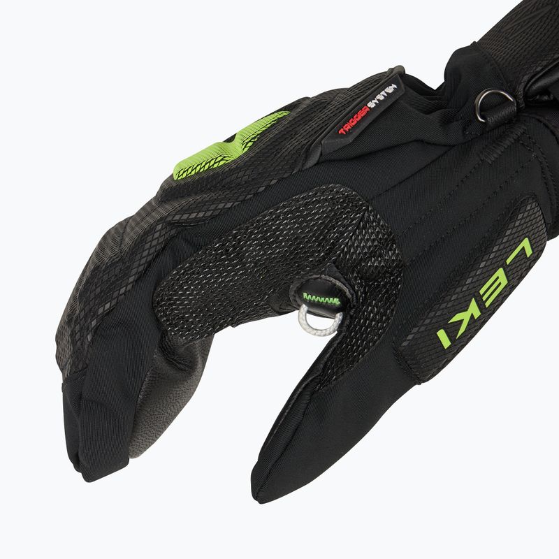 Pánske lyžiarske rukavice LEKI WCR C-Tech 3D Mitt black/ ice lemon 4