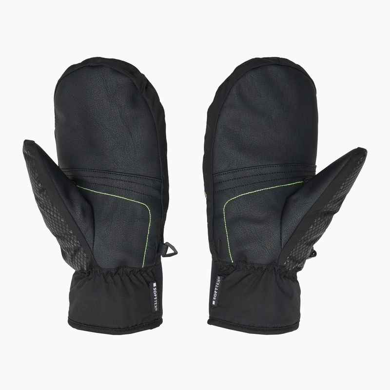 Detské lyžiarske rukavice LEKI WCR Team 3D Junior Mitt black/ ice lemon 3