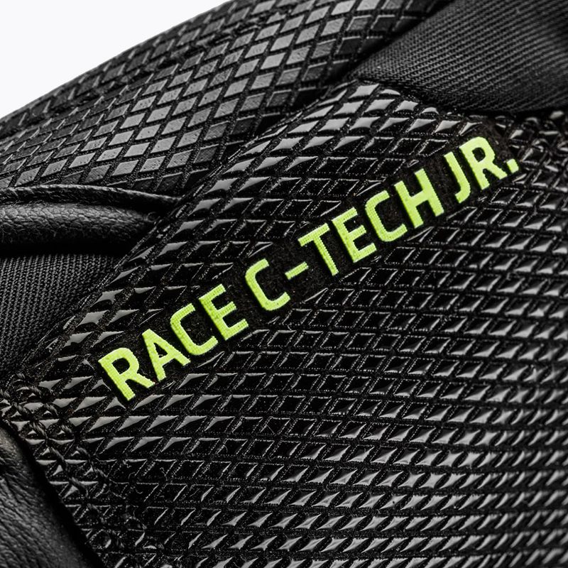 Detské lyžiarske rukavice LEKI WCR C-Tech 3D Junior Mitt black/ice lemon 7