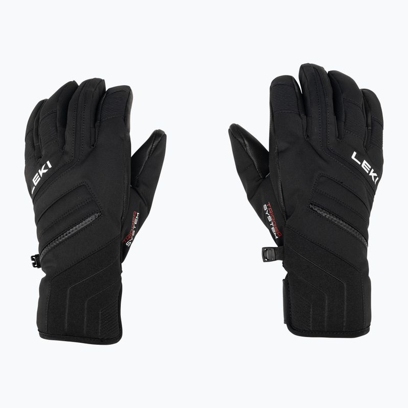 Pánske lyžiarske rukavice LEKI Falcon 3D black 3
