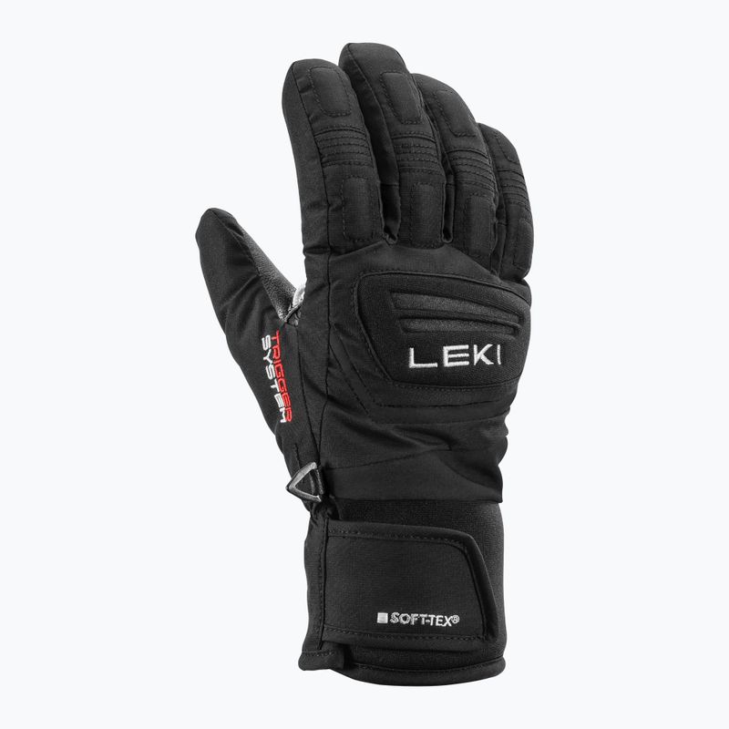Detské lyžiarske rukavice LEKI Griffin 3D Junior black