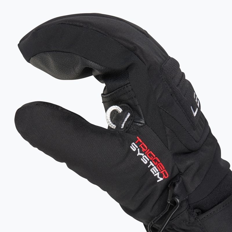 Detské lyžiarske rukavice LEKI Griffin 3D Junior Mitt black 4