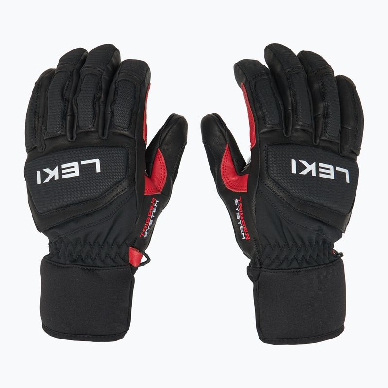 Pánske lyžiarske rukavice LEKI Griffin Pro 3D black/ red/ white 3