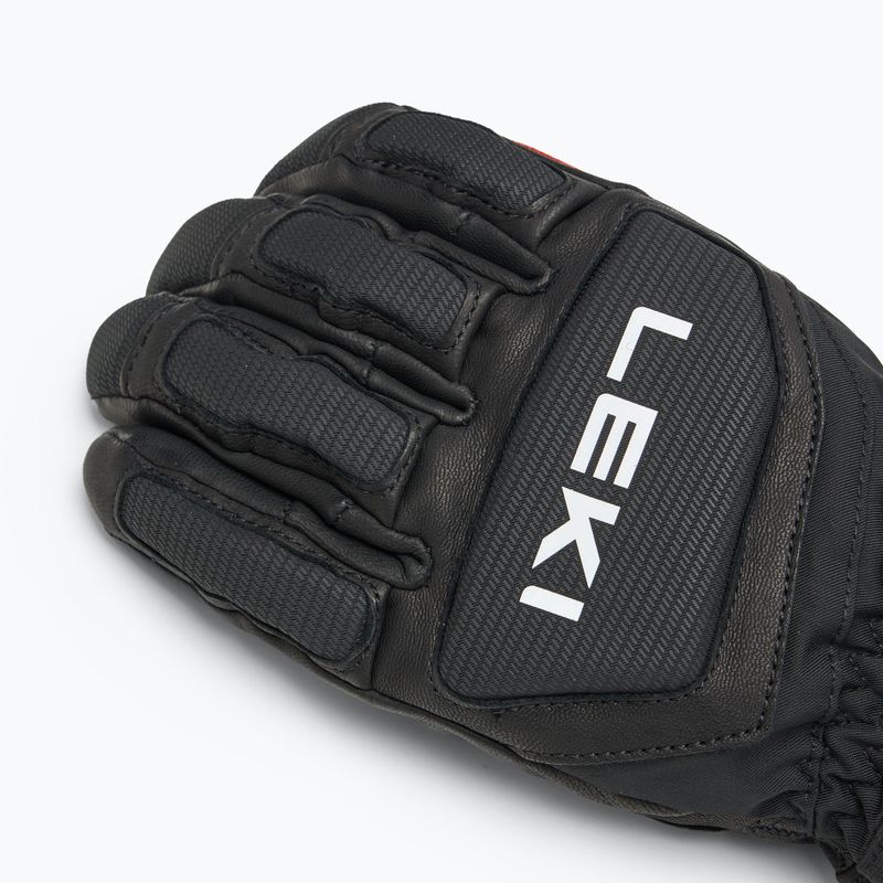 Pánske lyžiarske rukavice LEKI Griffin Pro 3D black/ red/ white 5