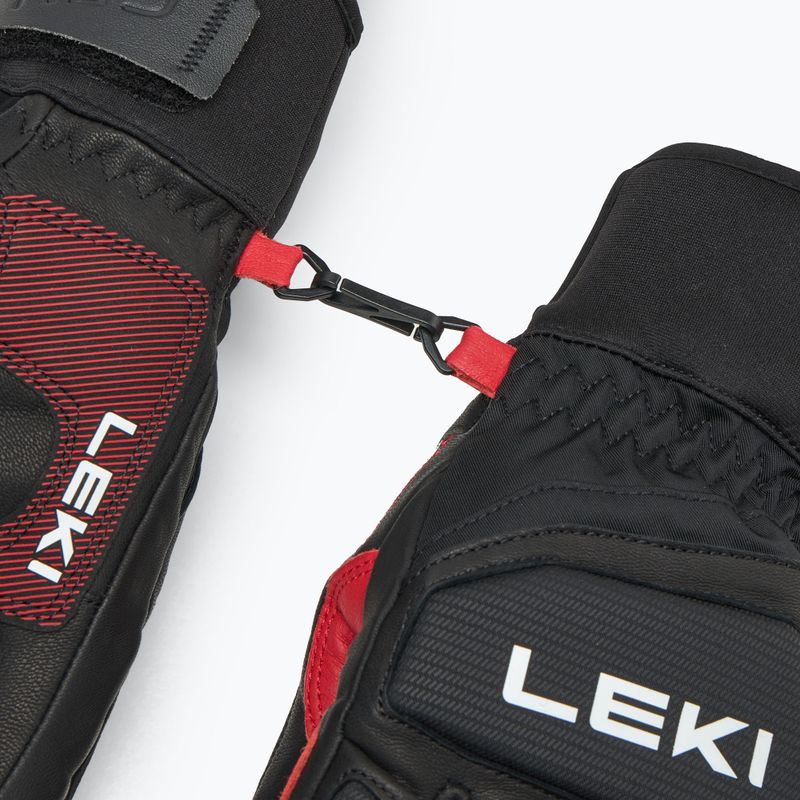 Pánske lyžiarske rukavice LEKI Griffin Pro 3D black/ red/ white 6