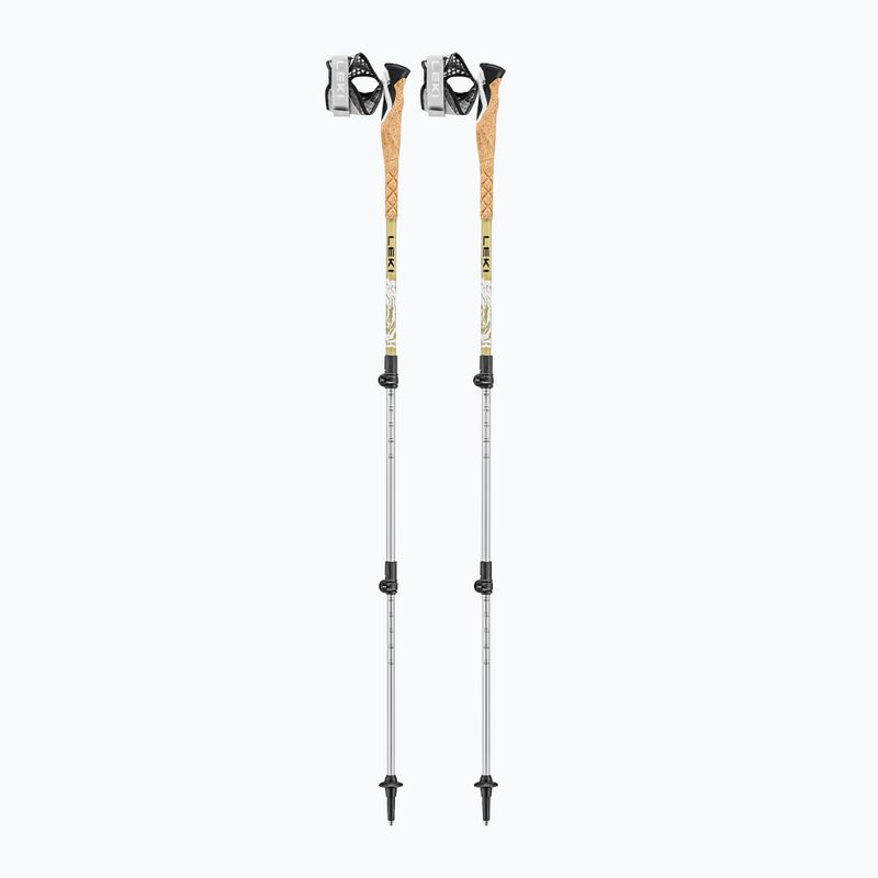 Trekingové palice LEKI Cross Trail TA white/goldbrown/black 8