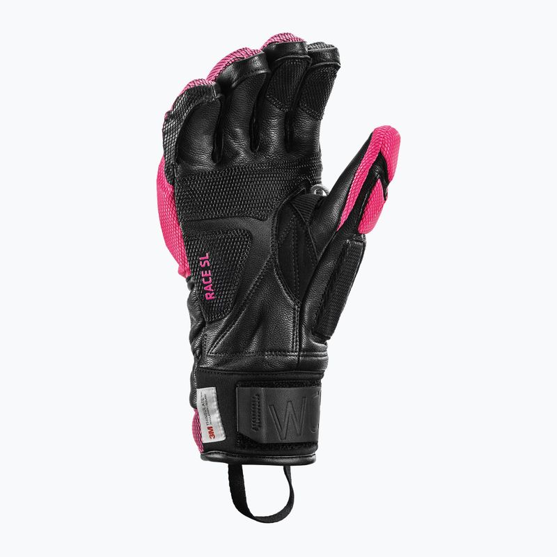 Dámske lyžiarske rukavice LEKI WCR Venom SL 3D black/pink 8