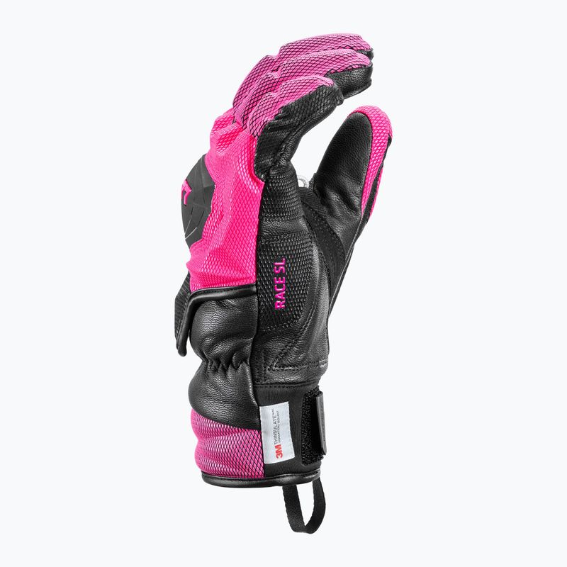 Dámske lyžiarske rukavice LEKI WCR Venom SL 3D black/pink 9