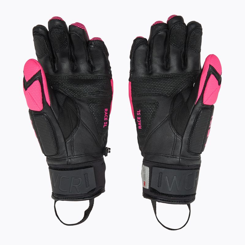Dámske lyžiarske rukavice LEKI WCR Venom SL 3D black/pink 2