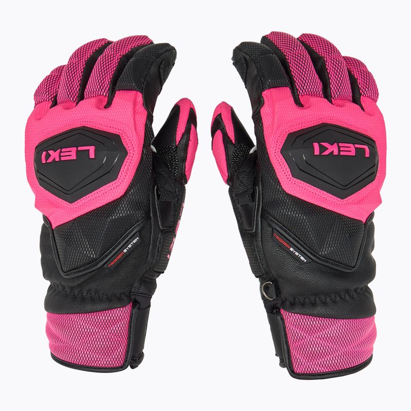 Dámske lyžiarske rukavice LEKI WCR Venom SL 3D black/pink 3