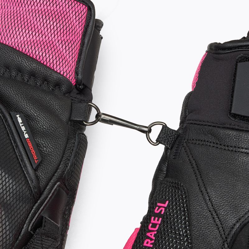 Dámske lyžiarske rukavice LEKI WCR Venom SL 3D black/pink 6