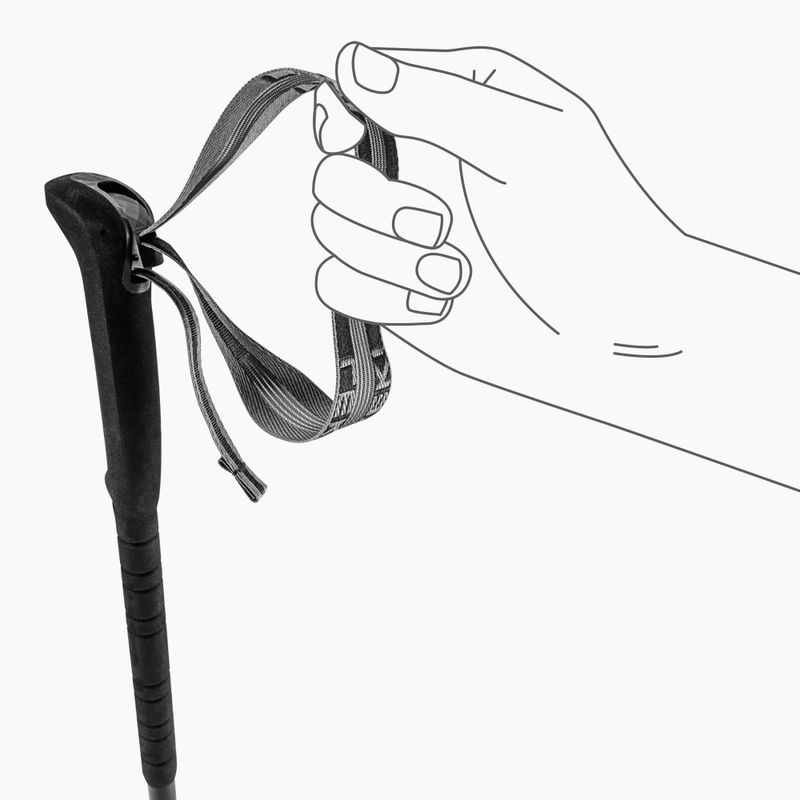 Trekingové palice LEKI Skytera Lite black/white/neonorange 7