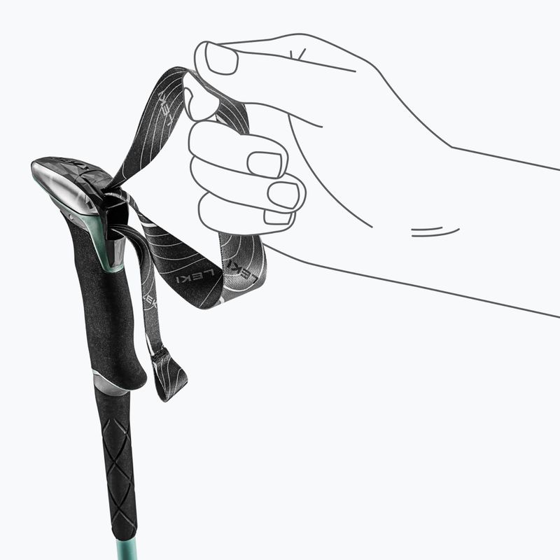 Trekingové palice LEKI Makalu Lite malachite green/dark malachite green/white 6