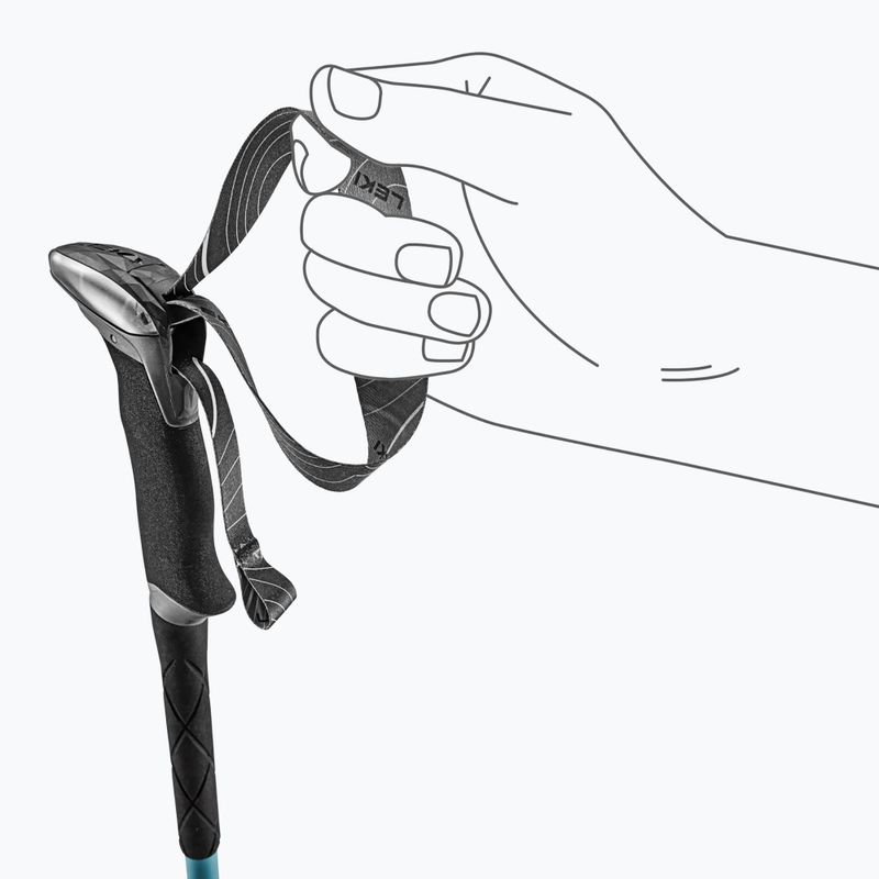 Trekingové palice LEKI Makalu Lite AS greenblue light/greenblue dark 6