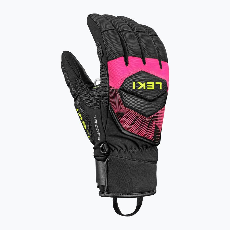 Lyžiarske rukavice LEKI WCR Core TR black/neon pink/neon yellow 2