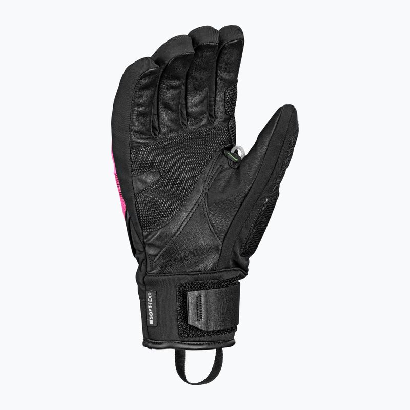 Lyžiarske rukavice LEKI WCR Core TR black/neon pink/neon yellow 3