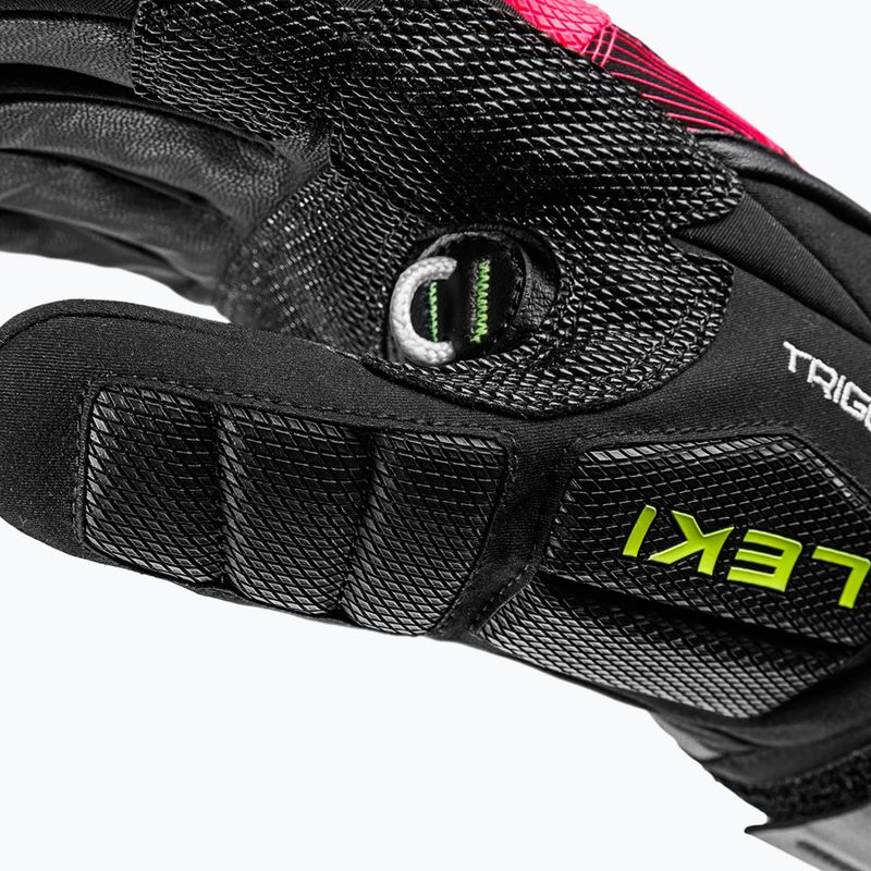 Lyžiarske rukavice LEKI WCR Core TR black/neon pink/neon yellow 5