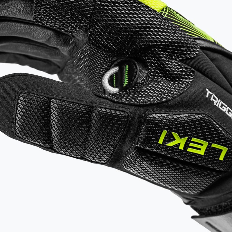Lyžiarske rukavice LEKI WCR Core TR black/neon yellow 4