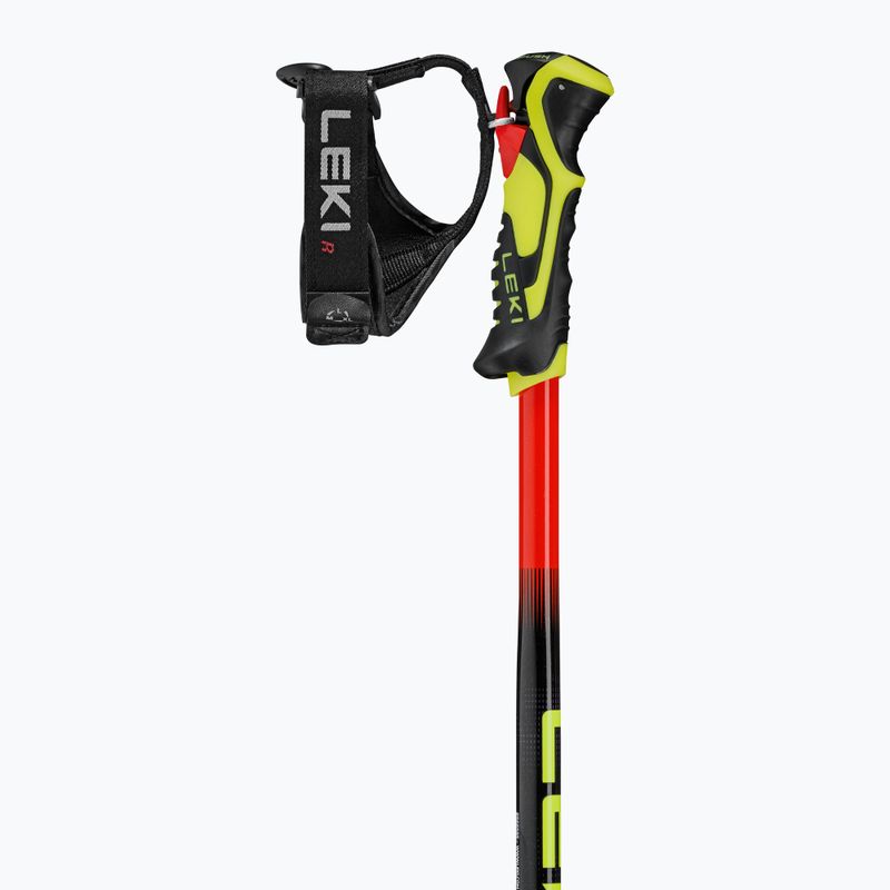 Detské lyžiarske palice LEKI WCR Evo Lite SL TR bright red/black/neon yellow 3