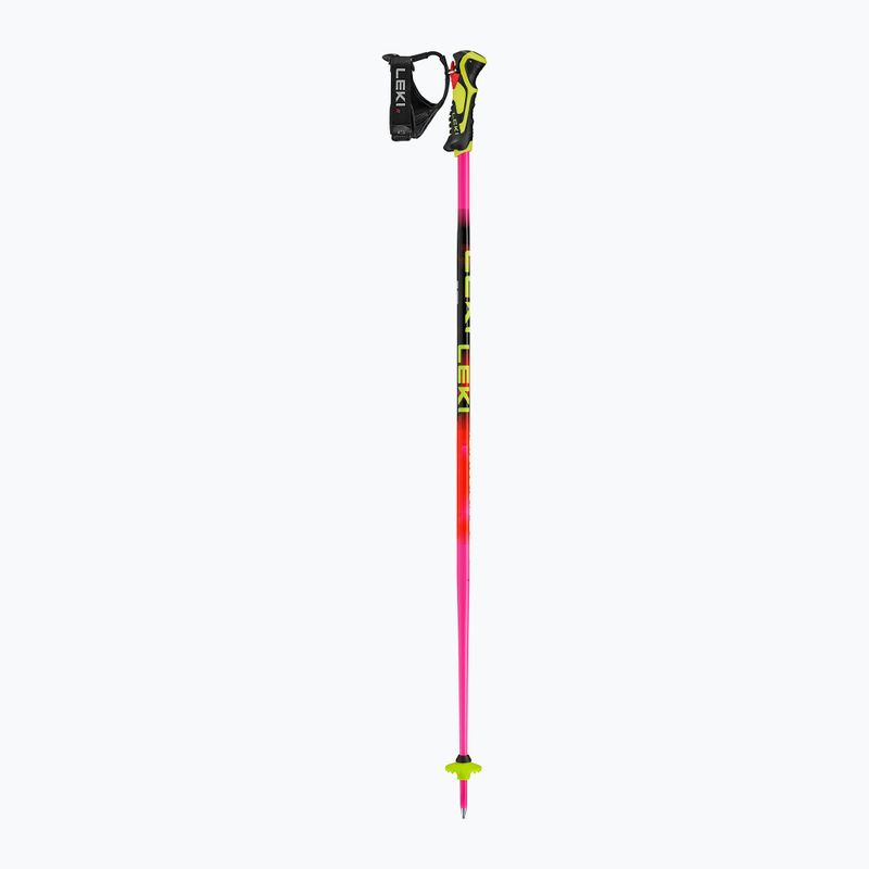 Detské lyžiarske palice LEKI WCR Evo Lite SL TR neon pink/black/neon yellow 2