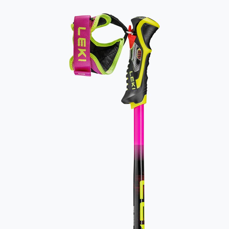 Detské lyžiarske palice LEKI WCR Pro Lite SL TR neon pink/black/neon yellow 3