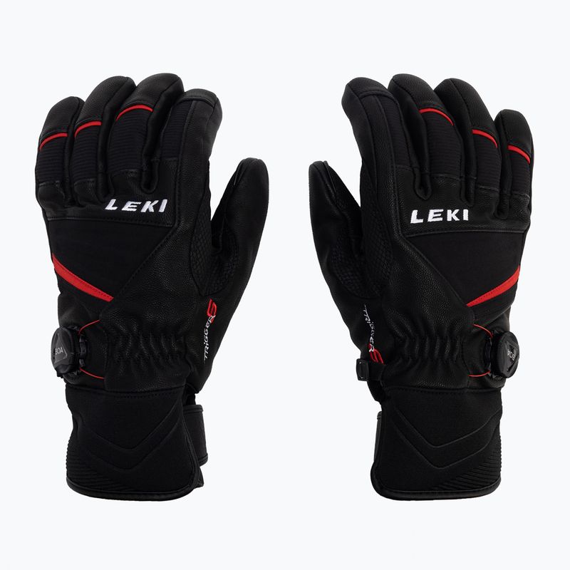 LEKI Griffin Tune S Boa pánske lyžiarske rukavice black/red 649808302080 3