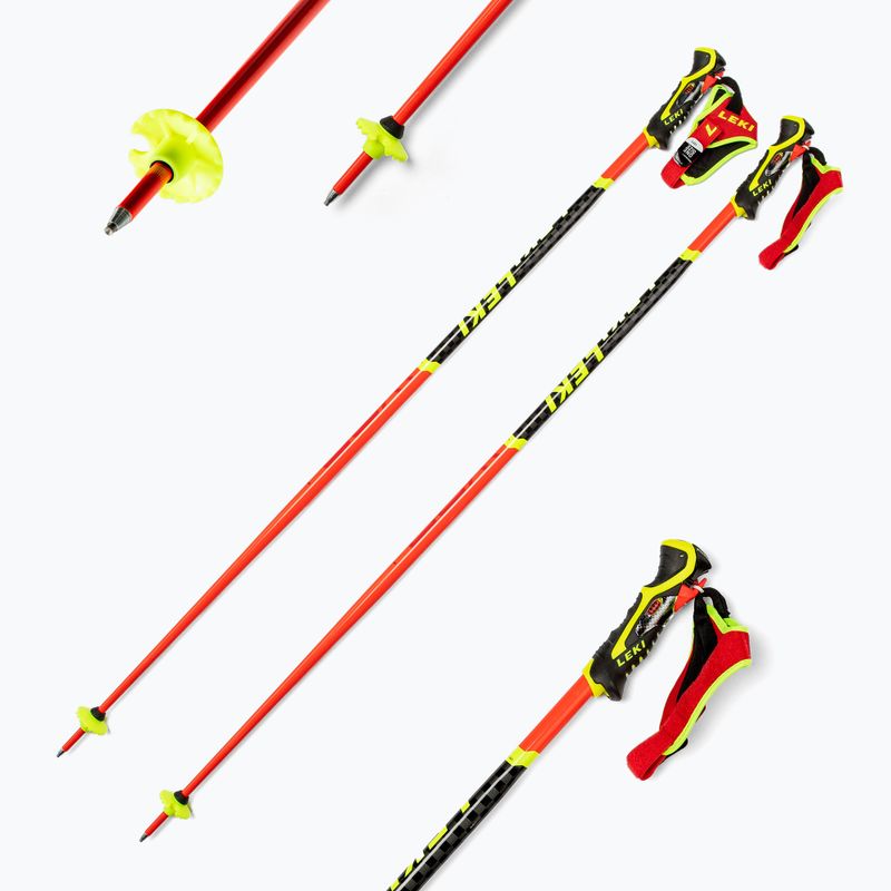 Lyžiarske palice LEKI Wcr Sl 3D červené 65067481 6