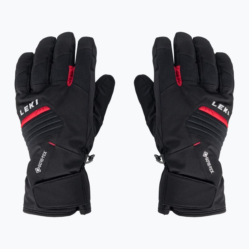Lyžiarske rukavice LEKI Spox GTX black/red 650808302080 2