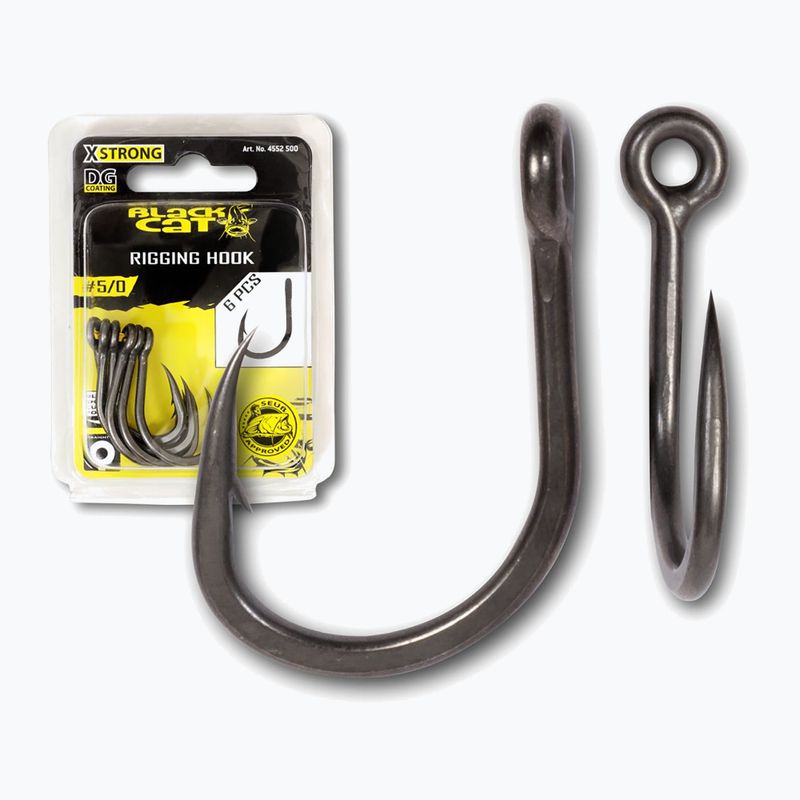 Black Cat Rigging DG Coating 6ks čiernych háčikov 4552400