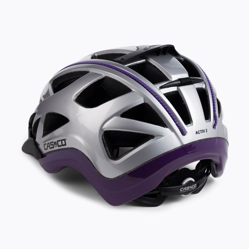 Dámska cyklistická prilba CASCO Activ 2 strieborná 04.0872 4