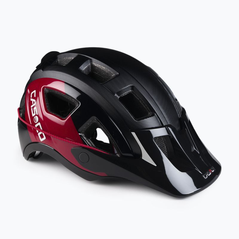 Cyklistická prilba CASCO MTBE 2 čierno-červená 04.1325