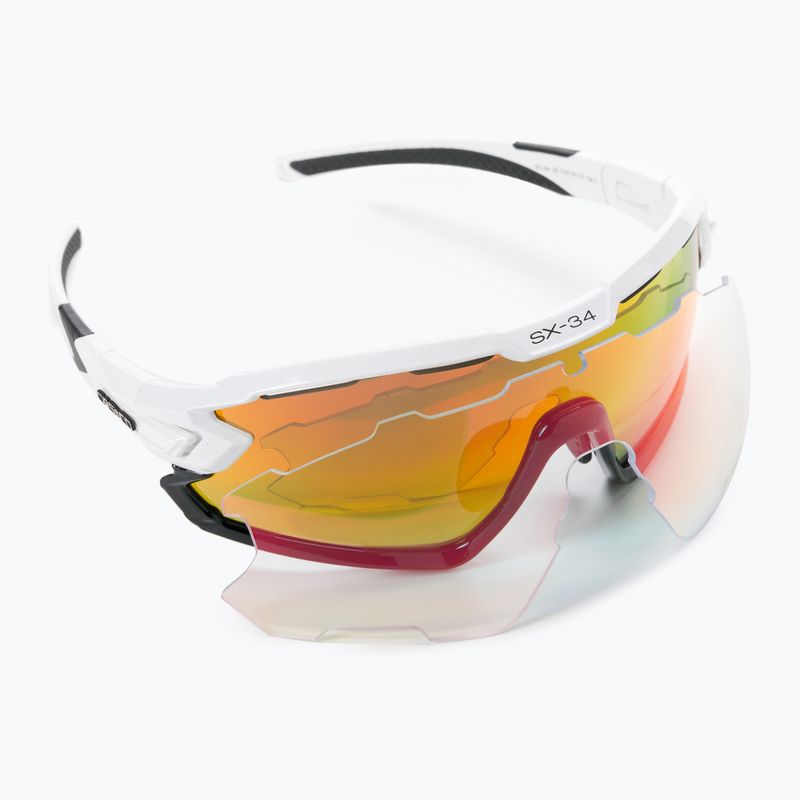 Cyklistické okuliare CASCO SX-34 Carbonic white 09.1320.30 6