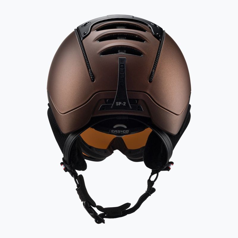Lyžiarska prilba CASCO SP-2 Carbonic Visor brown 07.3733 3