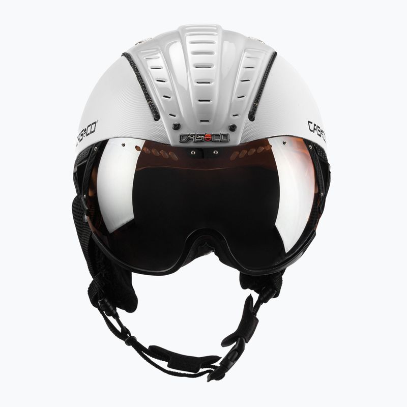 Lyžiarska prilba CASCO SP-2 Carbonic Visor white 07.3737 2